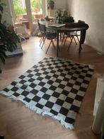 Geblokt Vloerkleedje 105 x 80, Huis en Inrichting, Stoffering | Tapijten en Kleden, Ophalen, 100 tot 150 cm, Crème, 50 tot 100 cm