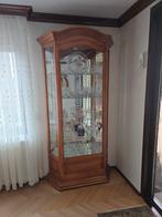 Kersenhouten Vitrinekast met Geslepen Glas, 100 tot 150 cm, 200 cm of meer, Klassiek, Onbekend