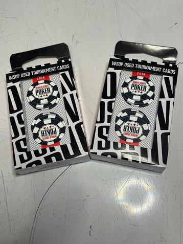 2x Copag WSOP 2016 plastic toernooikaarten uitstekende staat beschikbaar voor biedingen