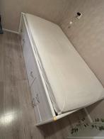 Witte bed, Huis en Inrichting, Slaapkamer | Matrassen en Bedbodems, Ophalen of Verzenden, Zo goed als nieuw, Eenpersoons, 90 cm