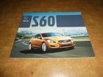 brochure Volvo S60 modellen 2013, Ophalen of Verzenden, Nieuw, Overige merken