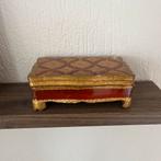 Vintage Florentijnse houten juwelendoos, Antiek en Kunst, Ophalen of Verzenden