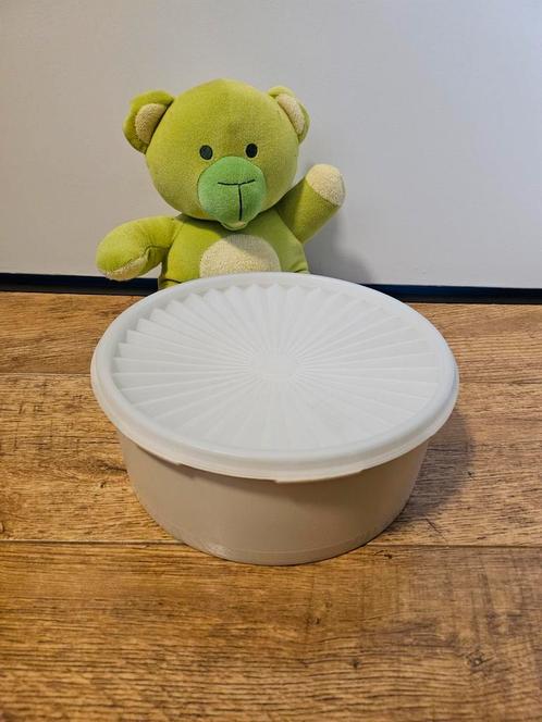 Tupperware koektrommel sterdeksel wit, Huis en Inrichting, Keuken | Tupperware, Zo goed als nieuw, Bus of Trommel, Wit, Ophalen of Verzenden