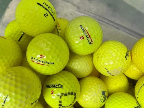 Pinnacle geel golfbal € 0,55 per stuk, Sport en Fitness, Golf, Zo goed als nieuw, Bal(len), Overige merken, Verzenden