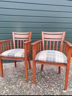 2 Bannink Eetkamer Armstoelen, Huis en Inrichting, Stoelen, Ophalen, Gebruikt, Twee, Bruin