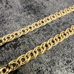 14 karaat gouden ketting met armband plat schakel, Ophalen of Verzenden, Nieuw, Goud