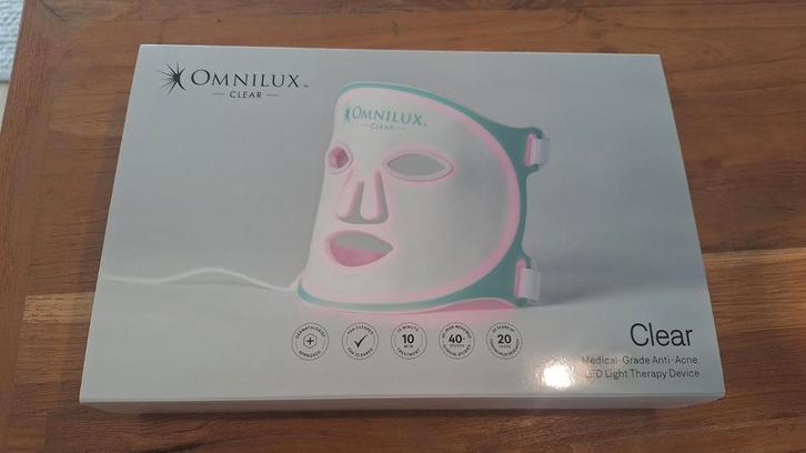 Omnilux Clear LED Face mask (Official), Sieraden, Tassen en Uiterlijk, Uiterlijk | Gezichtsverzorging, Zo goed als nieuw, Gehele gezicht