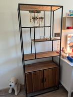 Wandrek Hout in combi met metaal, Ophalen, Zo goed als nieuw, Minder dan 150 cm, Metaal