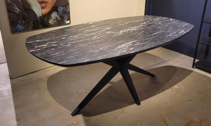 Eettafel Wellington 190 x 90 cm - Showroommodel, Huis en Inrichting, Tafels | Eettafels, Nieuw, 50 tot 100 cm, 150 tot 200 cm