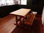 Licht eikenhouten kloostertafel, Antiek en Kunst, Ophalen