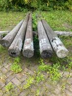 Ronde hardhouten palen met witte kop, overkapping, veranda, Ophalen, Gebruikt, Palen, Hardhout