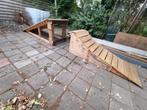 Bmx/mountainbike schans + landing, Ophalen, Zo goed als nieuw