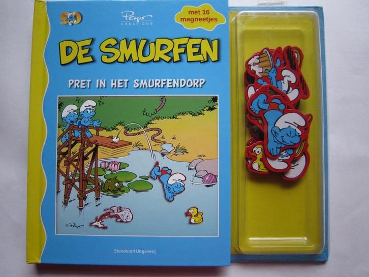 De Smurfen Pret in het smurfendorp - Peyo Magneetjes Smurfs, Verzamelen, Smurfen, Nieuw, Overige typen, Verschillende Smurfen