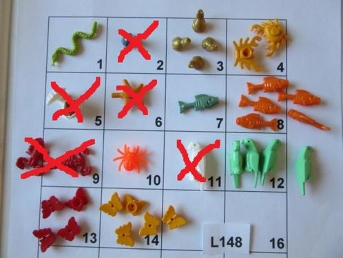 L148 LEGO DIEREN ARA VIS SPIN VLINDERS KRAB KIKKERS SLANG, Kinderen en Baby's, Speelgoed | Duplo en Lego, Gebruikt, Lego, Losse stenen