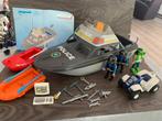 Playmobil politieboot, Kinderen en Baby's, Speelgoed | Playmobil, Gebruikt, Los playmobil, Ophalen