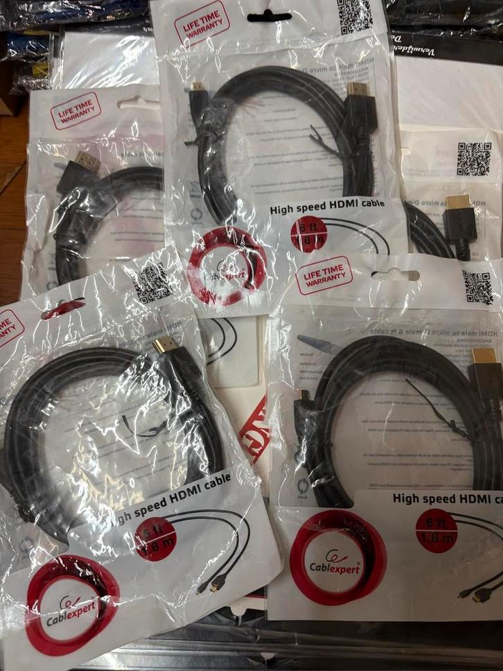 5x High Speed HDMI Kabel - Nieuw!, Audio, Tv en Foto, Audiokabels en Televisiekabels, Nieuw, HDMI-kabel, Minder dan 2 meter, Ophalen