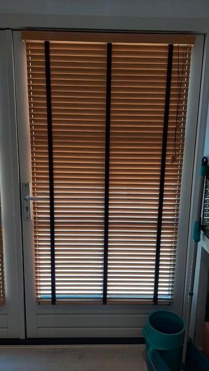 Jaloezie lamellen 35mm bamboe zo goed als nieuw, Huis en Inrichting, Stoffering | Gordijnen en Lamellen, Zo goed als nieuw, 100 tot 150 cm