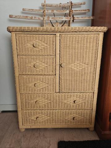 Rotan Ladekast met Deur beschikbaar voor biedingen