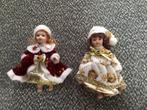 Popjes porselein met goudversiersels, Diversen, Kerst, Ophalen of Verzenden, Nieuw