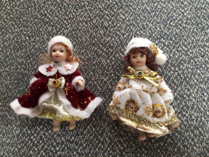 Popjes porselein met goudversiersels, Diversen, Kerst, Nieuw, Ophalen of Verzenden