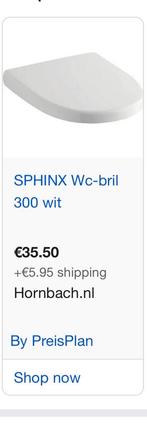 Nieuwe Toiletzitting - Sphinx 340 Pergamc, Ophalen, Nieuw