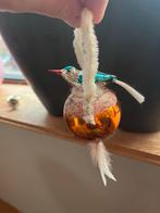 Vintage Kerstbal Vogeltje op Nestje, Ophalen of Verzenden, Gebruikt
