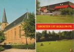 KOLLUM Kerk School Kinderboerderij Groeten, Verzamelen, Ansichtkaarten | Nederland, Verzenden, 1980 tot heden, Gelopen, Friesland