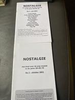 Nostalgie Blad Over Muziek 50-60-70 ( tijdschrift), Ophalen of Verzenden, Artiest