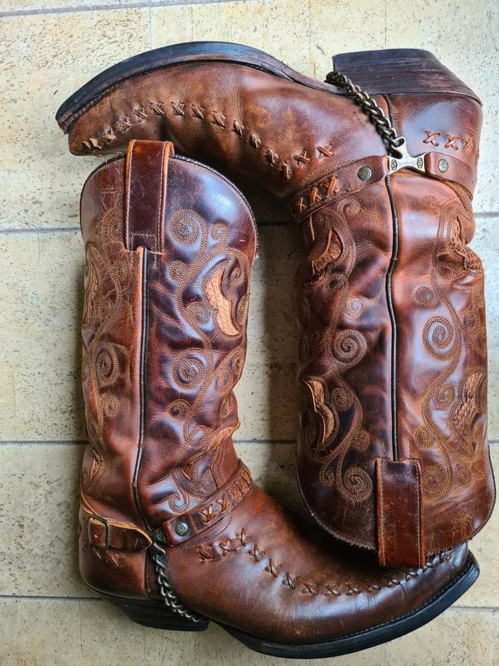Sendra cowboy laarzen mt 45. Western boots met python, Kleding | Heren, Schoenen, Boots, Bruin, Ophalen of Verzenden