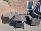 Loungeset tuin U vorm, Tuin en Terras, Tuinsets en Loungesets, Ophalen, Gebruikt, Bank