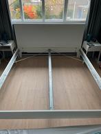IKEA Skorva Bedframe 180x180, Ophalen, Gebruikt, Wit, Tweepersoons