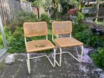 2x Marcel Breuer Cesca stoelen, opknappers, Huis en Inrichting, Stoelen, Twee, Gebruikt, Wit, Ophalen