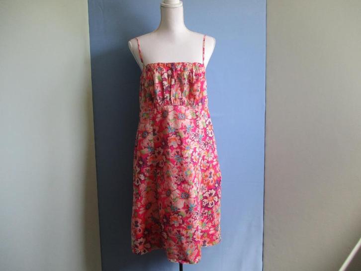 Esprit jurk maat 42 (100% katoen), Kleding | Dames, Jurken, Zo goed als nieuw, Maat 42/44 (L), Roze, Onder de knie, Verzenden
