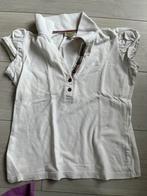 Witte Burberry polo shirt met korte mouwen, Maat 38/40 (M), Wit, Ophalen of Verzenden, Zo goed als nieuw