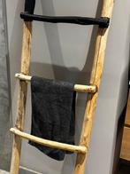 Houten decoratie ladder / blank hout met zwart / ophalen, Huis en Inrichting, Ophalen, Gebruikt