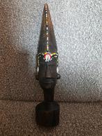 Vintage Zuid-Aziatisch Houten Hoofd Sculptuur, Ophalen of Verzenden