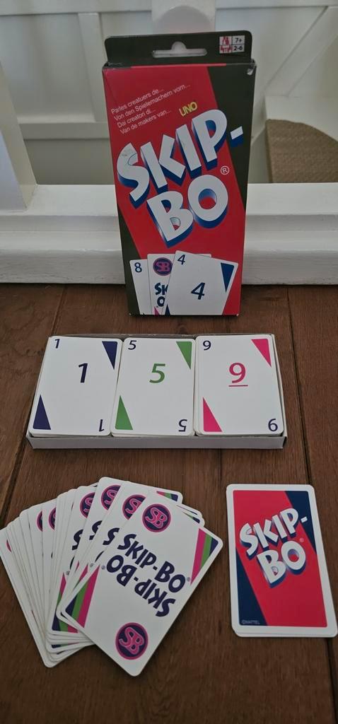 Skip Bo- 162 kaarten- compleet- schoon/ netjes- Verzend ook, Hobby en Vrije tijd, Gezelschapsspellen | Kaartspellen, Zo goed als nieuw