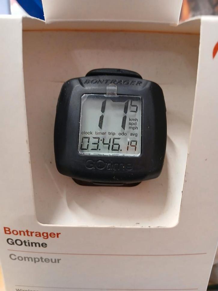 Bontrager Fietscomputer - GoTime, Fietsen en Brommers, Fietsaccessoires | Fietscomputers, Nieuw, Draadloos, Snelheidssensor, Ophalen of Verzenden