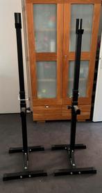Halterrek/Squatrack in hoogte verstelbaar., Ophalen, Gebruikt