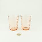 2 Glazen Rosaline France, glas, Antiek en Kunst, Antiek | Glas en Kristal, Ophalen of Verzenden