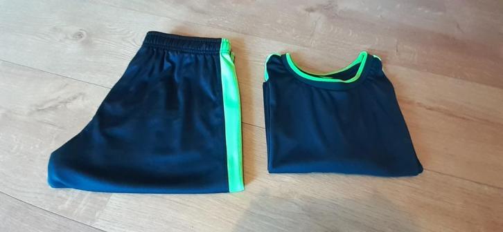 Donkerblauw gym setje T-shirt + broekje Dutchy mt 164/176 !, Kinderen en Baby's, Kinderkleding | Maat 164, Nieuw, Jongen, Sport- of Zwemkleding