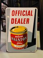 Emaille reclamebord Ralston official dealer Langcat Bussum, Verzamelen, Ophalen of Verzenden, Zo goed als nieuw, Reclamebord