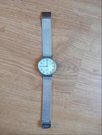 Zilverkleurig dames horloge met marmer look wijzerplaat, Ophalen of Verzenden, Zo goed als nieuw