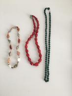 Vintage sieraden bloedkoraal en, Sieraden, Tassen en Uiterlijk, Antieke sieraden, Ophalen of Verzenden, Overige materialen, Broche