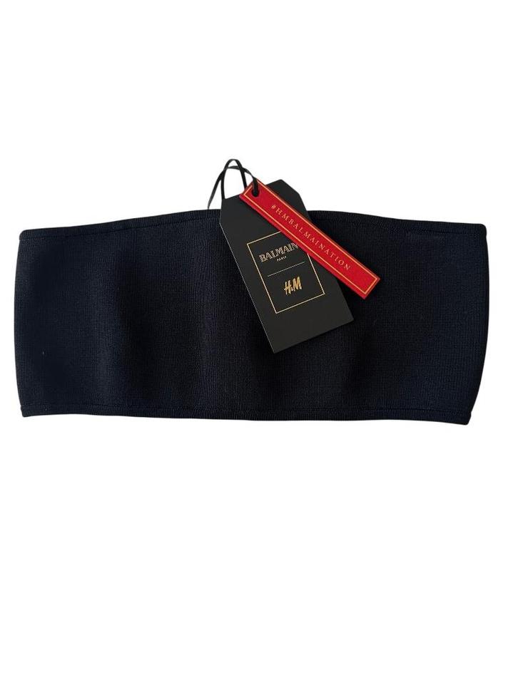 Balmain x H&M top NIEUW L, Kleding | Dames, Tops, Nieuw, Zwart, Zonder mouw, Ophalen of Verzenden