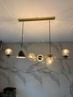 Moderne Gouden Hanglamp met Glazen Bollen, Huis en Inrichting, Lampen | Hanglampen, Ophalen, Nieuw, Glas, Minder dan 50 cm