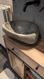 Riviersteen Wastafel - Uniek & Natuurlijk, Ophalen, Minder dan 50 cm, Nieuw, Minder dan 25 cm