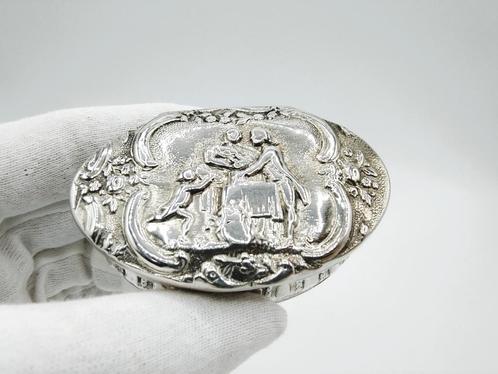Zilveren snuifdoos, C. van Hoek, Amsterdam, 1802, Antiek en Kunst, Antiek | Goud en Zilver, Zilver, Verzenden