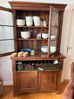 Eikenhouten buffet schrijverskast, Huis en Inrichting, Kasten | Buffetkasten, Ophalen of Verzenden, Zo goed als nieuw, 25 tot 50 cm