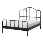 Ikea sagstua bed stalen frame zwart goud 140x200, Ophalen, Zwart, Tweepersoons, 140 cm